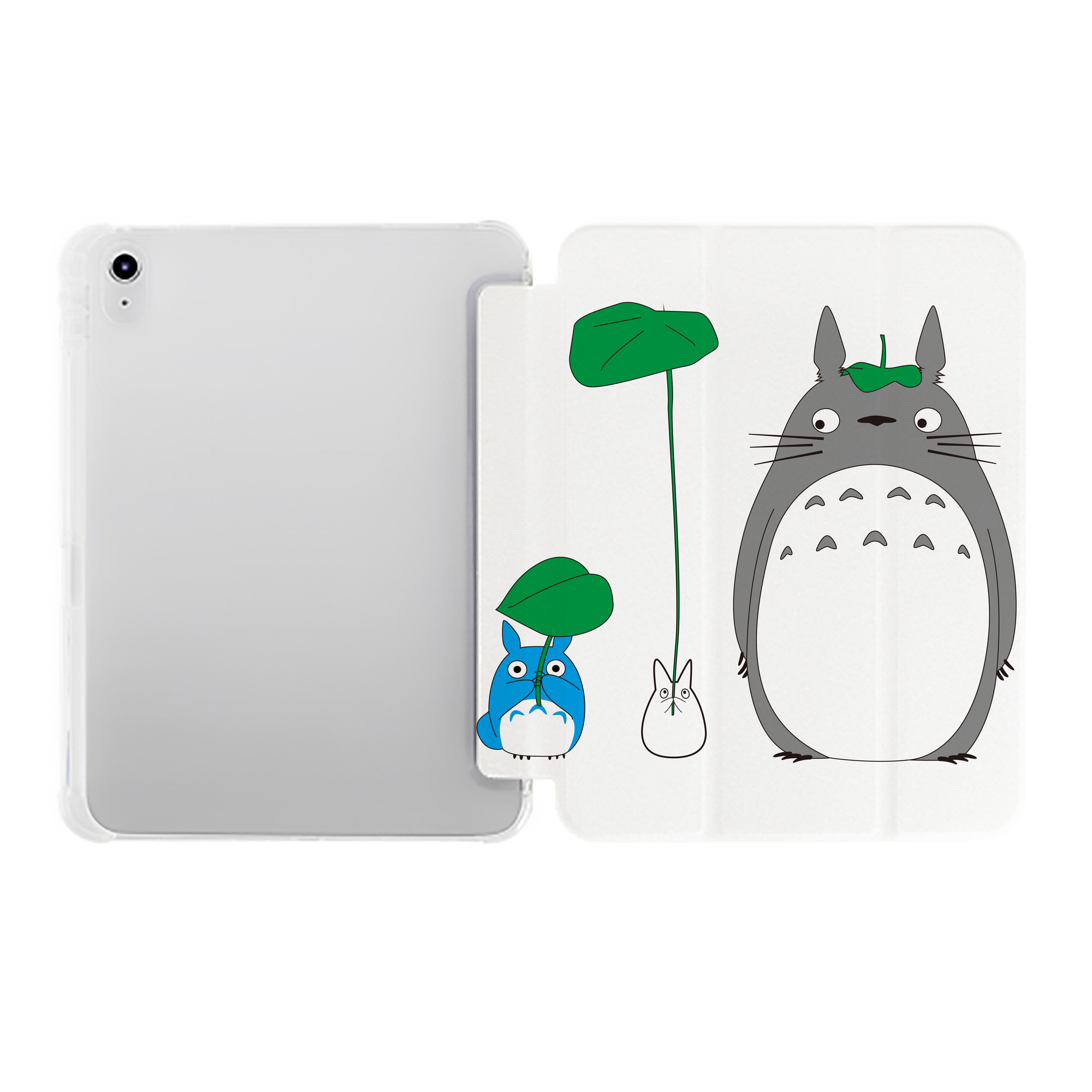 （画像用） となりのトトロ 草壁メイ 草壁サツキ My Neighbor Totoro Satsuki Kusakabe Mei Kusakabe IPad ケース ペン収納付き 三つ折りスタンド PUレザー×シリコン 対応機種9.5/10.5/10.9インチ